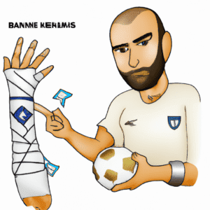 pourquoi benzema a un bandage a la main