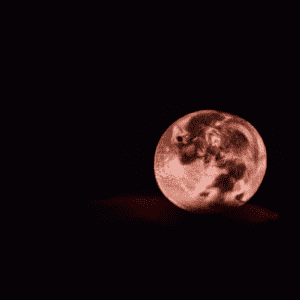 pourquoi la lune est rose